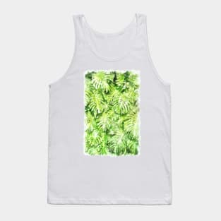 Monstera watercolor Tank Top